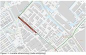 Figuur 1 Locatie stremming (rode omlijning)